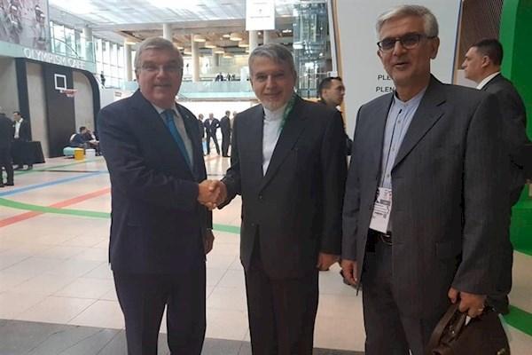 خوشحالی باخ از دیدار با روحانی در نیویورک خوشحالی باخ از دیدار با روحانی در نیویورک