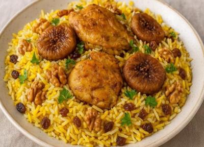طرز تهیه انجیر پلو مجلسی با 15 نکته طلایی برای طعم لذیذش